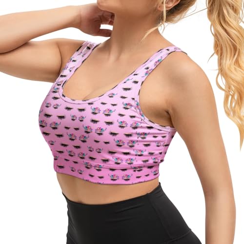 Image of Yoga top Women's Cheerleading Uniform Gym Outfit Running Crop Tops Yoga Shirts Casual Tank Top