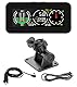 MOTOCOCHE GPS Neigungsmesser Offroad KFZ Neigungsmesser für DC10V-30V Geländefahrzeuge, Geschwindigkeitsmesser Auto mit Koordinatenanzeige (Dreifach-Display)