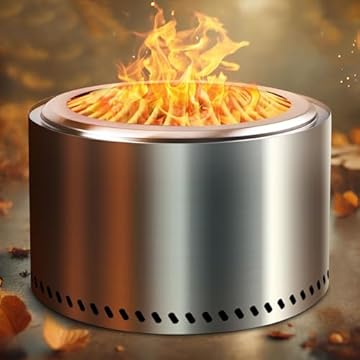 stainless steel wood burning fire pit