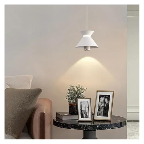 Genérico Plafon techo, Lámpara colgante nórdica for cocina, mesa de comedor, luces colgantes, sala estar, dormitorio, candelabros LED, luminaria suspensión(Blanc)