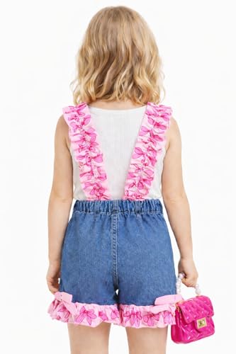 Image of Girls' Short Sets - Trendy and Comfortable Summer Outfits for Girls Fashionable Clothing Sets 4pc
