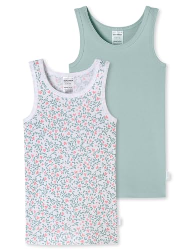 Schiesser Mädchen 2 Pack Unterhemd Unterwäsche Feinripp - 100%...