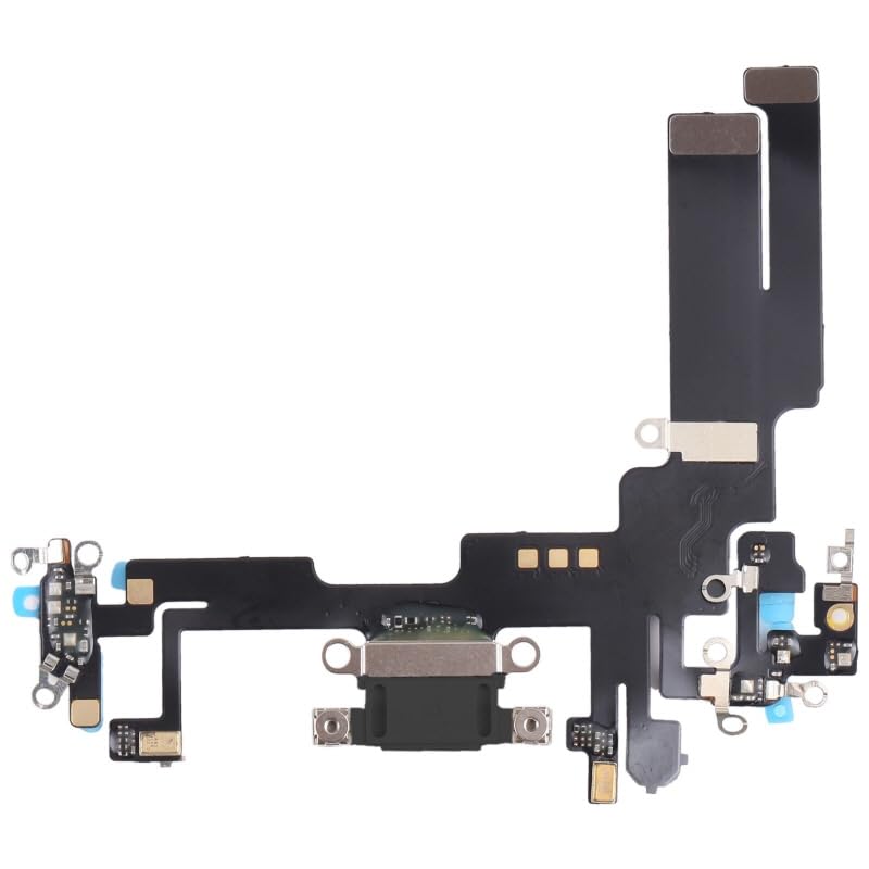 ePartSolution New USB Charger Charging Port Dock Connector Flex Cable Replacement for iPhone 14 USA (Black)