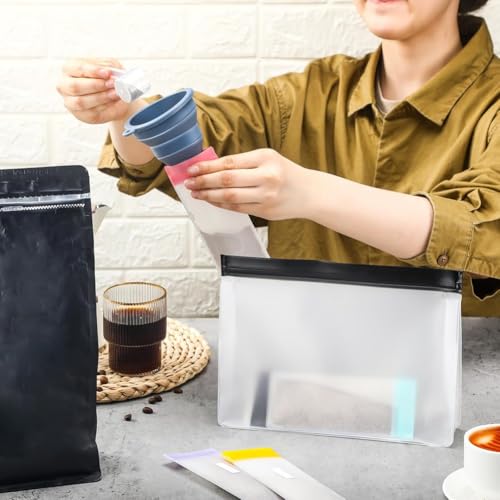 Sachets de voyage protéine réutilisables hermétiques haut de gamme - 4