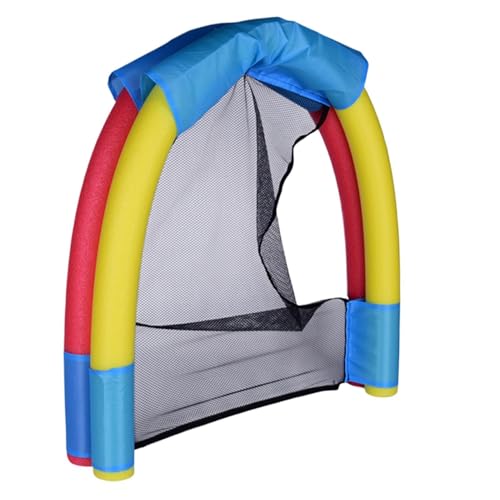 Floating Chair - Relaxing Water Comfort & Stability, Ergonomic Inflatable Backrest, 50cm X 43cm + Double Tube Support, Soft Poly