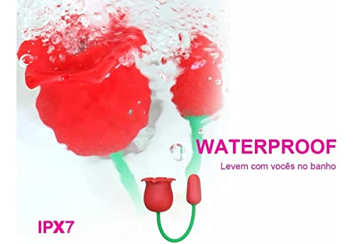 Sugador De Clitóris Com Bala Rosa Em Forma De Rosa