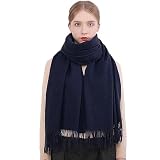 RIIQIICHY Damen Schal Marine Stola für Abendkleid Winter Pashmina Schals Tücher für Frauen Warme Kuschelig Schal Herbst