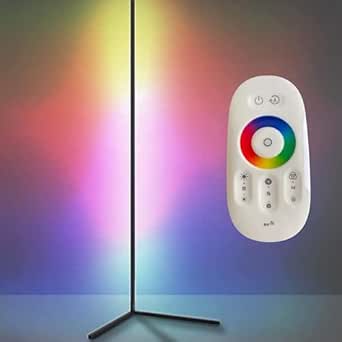 RGB Floor Lamp With Timer, Corner Lamp With Music Sync And 16 Million DIY Colors, APP/Remote/Foot Switch Control, Standing Lamp For Living - View #5