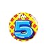 PD-Party 6014705 Birthday Badge | Geburtstag Metall Abzeichen | Partei Feier Knöpfe - I’m 5, Mehrfarbig, 5.5cm Länge x 5.5cm Breite x 0.5cm Höhe