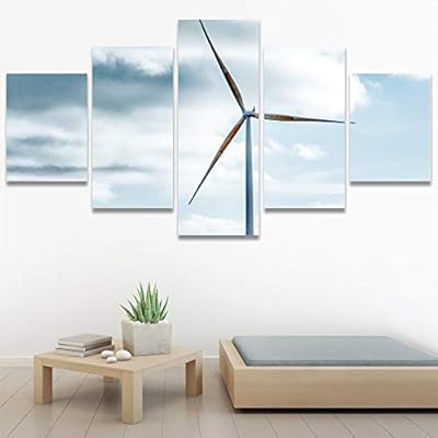 SIGNWIN 5 Panel Canvas Wall Art Modern Art...