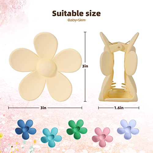 Minxian Hair Claw Clips, Matte Flower Hair Clips, For Women And Girls 20Pcs 20 Color. #TOP1