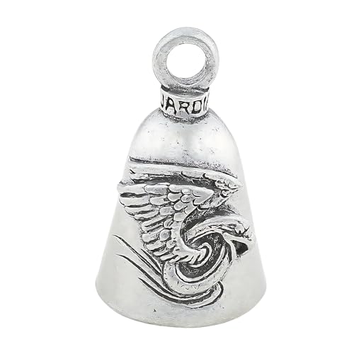 Image of Guardian Bell Good Luck Bell w /Keyring & Black Velvet Bag | Motorcycle Bell | Lead-Free Pewter | Made in USA