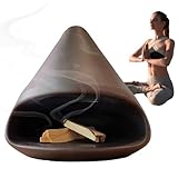 Salbeihalter zum Verbrennen – Keramik-Salbeischale, Räuchergefäß und Aschefänger, Räucherstäbchenhalter, dekorativer Duftständer, Yoga-Raum-Salbeibrenner-Zubehör, Aromatherapie-Meditations-Räuc
