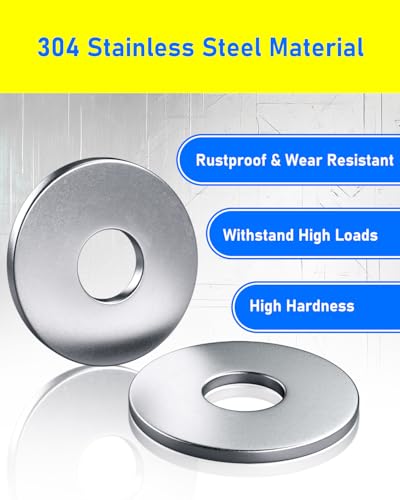 M8 Washers 30PCS, HOLMOL M8 x 24mm Penny Washers, 304 Stainless Steel Washer, Metal Flat Washer for Screws and Bolts - Image 3