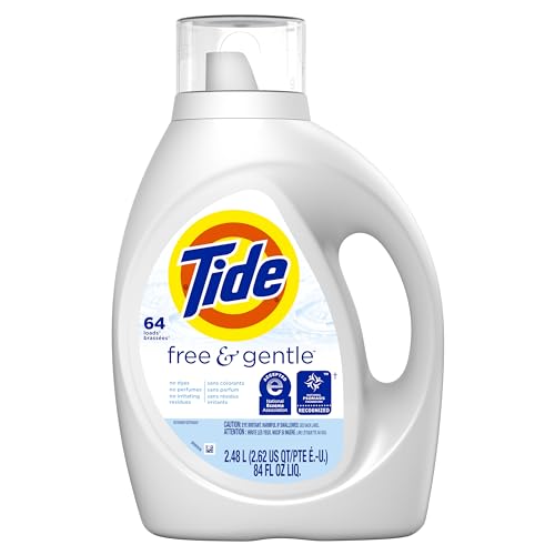 Image of Free and Gentle Liquid Laundry Detergent 64 Loads 84 oz Bottle 4 /Carton
