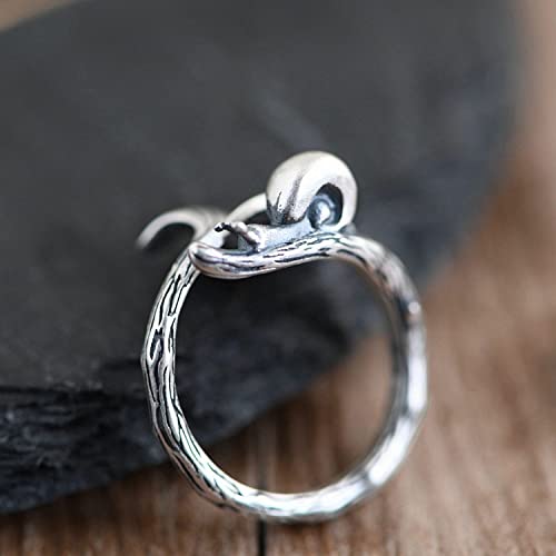 Bague réglable Ginkgo biloba S925 finis les problèmes de taille - 5