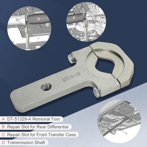 Image of P Polerden DT-51329-A Driveshaft Removal Adapter Tool Compatible with Chevrolet Equinox, Lerraln, XT5, Acadia, and Envision