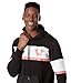 True Religion Men's Mix Media Pullover Hoodie, Jet Black, 3X-Large