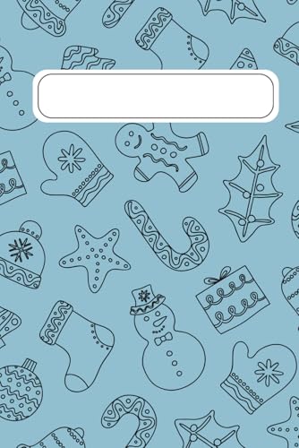 Quaderno azzurro per appunti di Natale: Bullet Journal A5 per tenere un diario, disegnare schizzi creativi e utile idea regalo