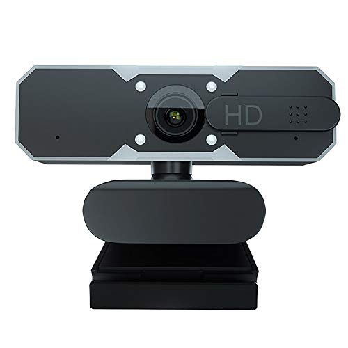 1080P Webcam with Microphone, 2021 COSHIP Gaming Webcam with Adjustable Brightness, Privacy Cover, Auto Focus, H.265 Technology, Streaming Web Camera for Zoom Skype Xbox one, PC Mac Laptop Desktop