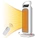 Radiateur Électrique Céramique avec Télécommande, Radiateur Soufflant 1000W/2000W Minuterie 9H,LED Cran Econome en Energie pour la Salle de Bain, Le Bureau, Le Salon