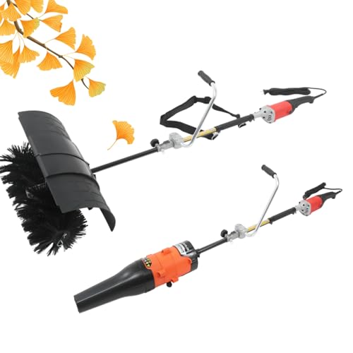 spazzaneve elettrico 230 v, spazzaneve per esterni, 2 in 1, set di spazzaneve e spazzaneve per erba artificiale, strade | eu stock