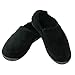 isotoner Men's Microterry Memory Foam Indoor/Outdoor Slip-On Slippers, Black, 13-14