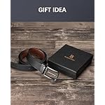 BOSTANTEN Belt Men Leather Reversible Belts for Men 1 3/8" for Casual Golf Dress Pants, Two-in-One Belt Gift - Image 5