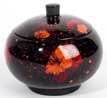 Silkwood Traders Pressed flower wooden lacquer trinket box