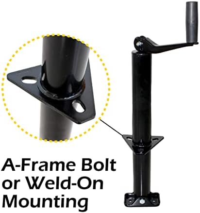 MaxxHaul 70159 14" Lift A-Frame Mount Trailer Jack with Top view 8