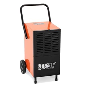 MSW Bautrockner 55 l / 24 h 62 m² 500 m³/h mit Griff und 2 Rädern Luftentfeuchter Raumentfeuchter Trocknungsgerät