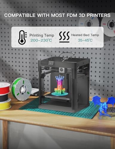 Image of PINBALL Silk Rainbow PLA 3D Printer Filament 1.75mm Shiny Multi-Color Changing Filament 3D Printing PLA Filament Dimensional Accuracy + /- 0.02mm 1 KG Silk Rainbow Candy