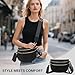 Bum Bag Crossbody Bags for Women Fashion Waist Packs Large Fanny Packs Belt Bag Checkered Purse Handbags Wallets Purses Trendy Shoulder Bag (Black-new, One Size)