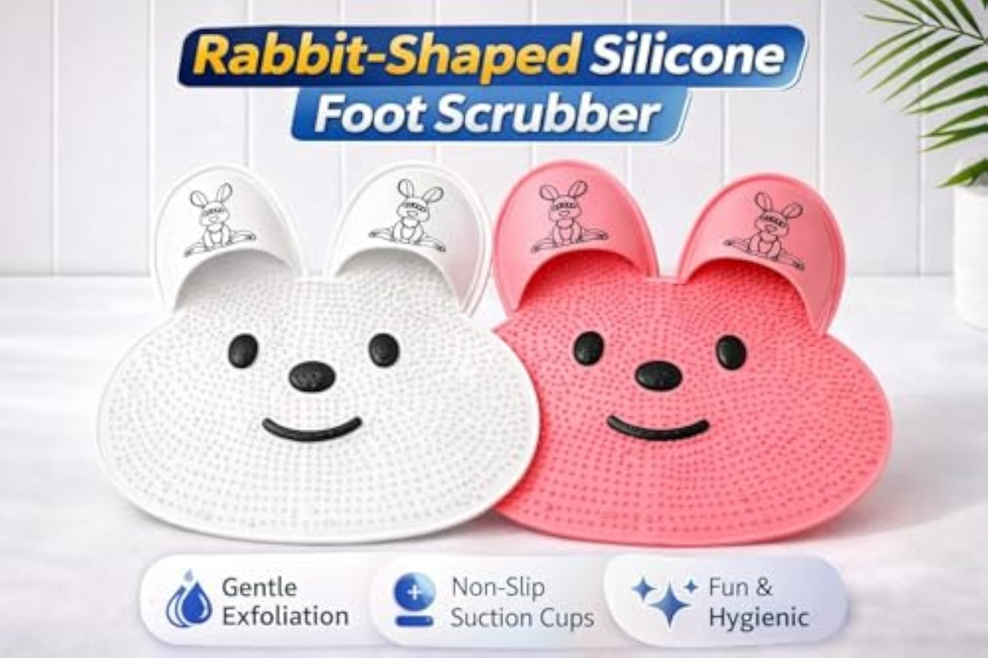 Silicone Foot Scrubber, Pack of 1, Gentle Cleaning Tool