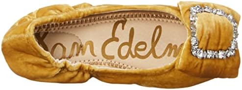 Sam Edelman Girls Farah Mini Ballet Flat, Saffron, 1 Big Kid | Image 4
