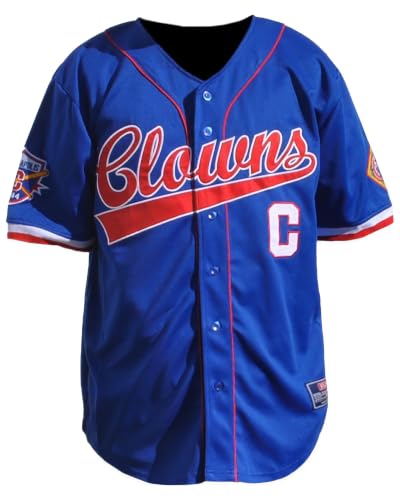 Big Boy Indianapolis Clowns Legends S3 Mens Baseball Jersey [Royal Blue - 3XL] - ID#143278