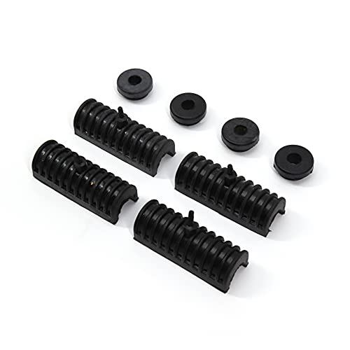 Montajes de goma para soporte de alforjas duras compatibles con Harley Davidson, juego de 4 miniatura 1