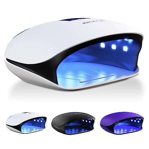 Professional Uv Led Nail Lamp 48W - Salon/Home Use Dryer For Nail Polish - 4 Timer Modes - Manicure And Pedicure Compatible Gel Nail Polish Curing Lamp - Lcd Display - White #TOP25