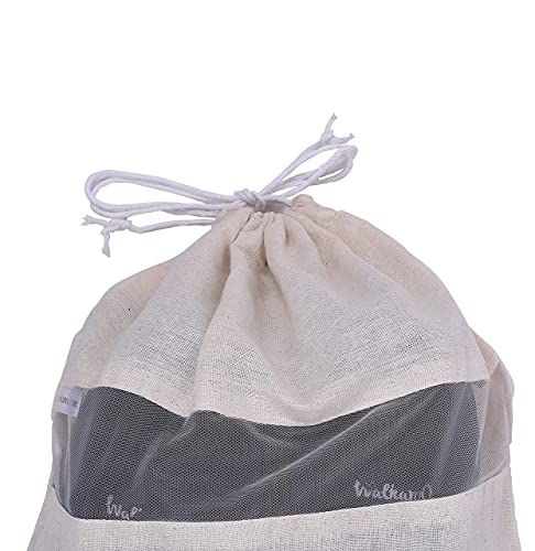 Image of SOLSTICE Cotton Shoe Cover | Washable Reusable Bag for Shoes /Flip Flops | Travelling and Storage (Pack of 10)