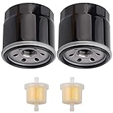 Kizut 2 Pack 136-7848 Oil Filter with Fuel Filter for Toro 120-4276 127-9222 ZS SW SS MX SWX HD...