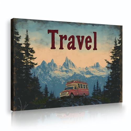 Fresque murale montagnes TOANGWALL style rétro pour créer un bureau inspirant