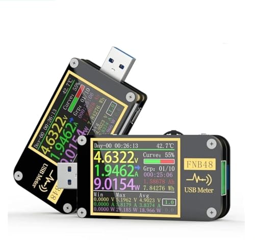 Testeur USB FNB48S pour mesurer la puissance des chargeurs QC4 et PD3.0