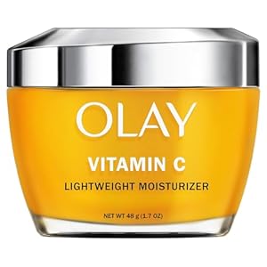Olay Vitamin C Lightweight Face Moisturizer – Brighten – Even Tone – Hydrate – Lightweight Anti-Aging Cream for Dark Spots and Dry Skin, 1.7 oz