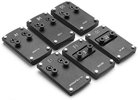 Óptica Beretta 92 Glock 17 19 22 1911 Placa Adaptadora De Clip De