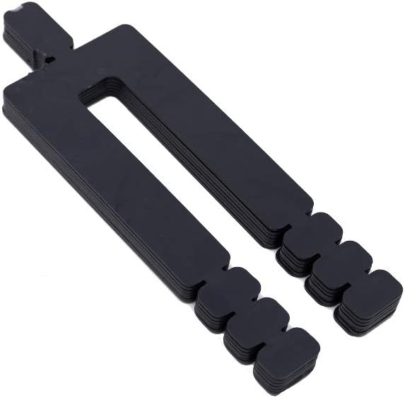 BFSEALSPlastic Stack Shim Black, Size: 5โ
" x 1โ
x 1/16". Pack of 128 pcs. Made in U.S.A.