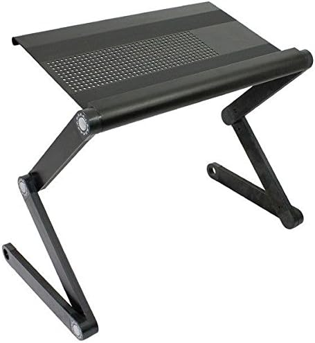 Portable /Adjustable Vented Folding Laptop/ Notebook Desk- Aluminum Tray