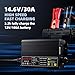 Ardroit 14.6V 30A Lithium Battery Charger, LiFePO4 Battery Charger AC-DC Smart Charger with Intelligent Trickle Charging, Cooling Fan, Switch, Dual Connection, Automatic Battery Maintainer