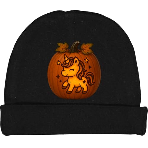 inktastic Halloween Unicorn Pumpkin Baby Beanie Hat