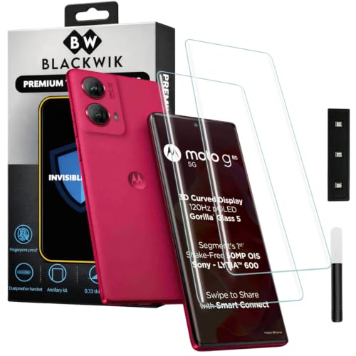 Image of Blackwik UV Curved Tempered Glass for Moto Edge 60 Fusion | 2-Pack