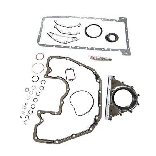 Image of PartsFlow Oil Pan Gasket Set For 02-10 BMW E60 E61 E63 E65 550i 545i 645Ci 745i 4.4L 4.8L For 740i 740li 750li X5 B7 4.0L 4.8L 4.4L